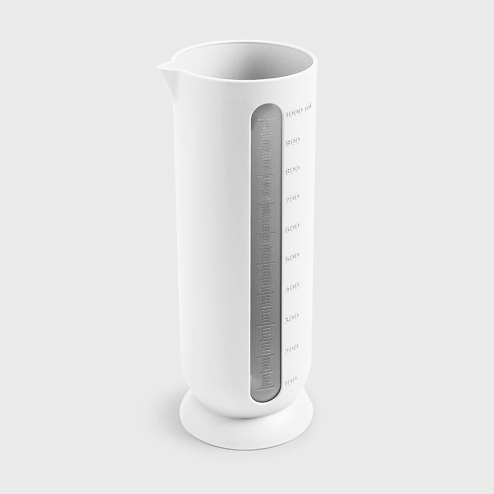 Pichet gradué en polypropylène blanc opaque 1 litre