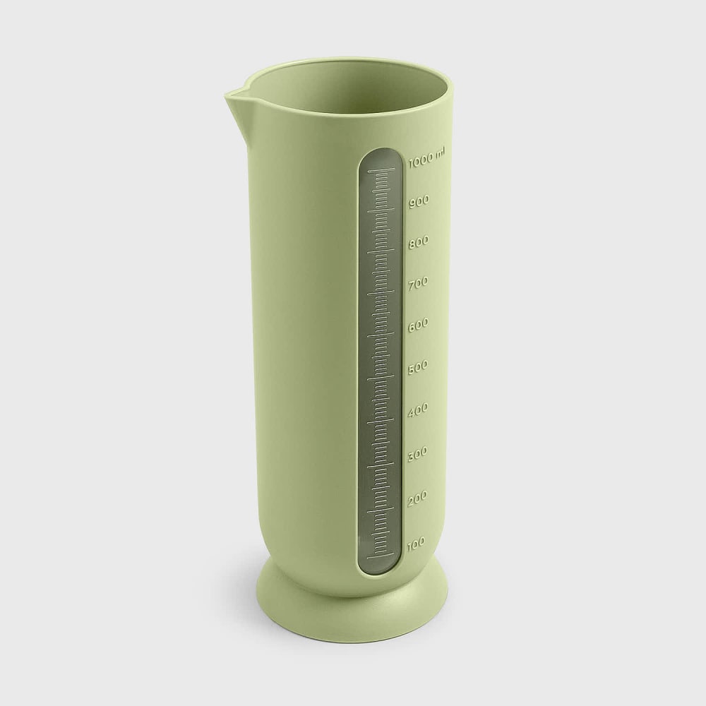Pichet gradué en polypropylène vert opaque 1 litre