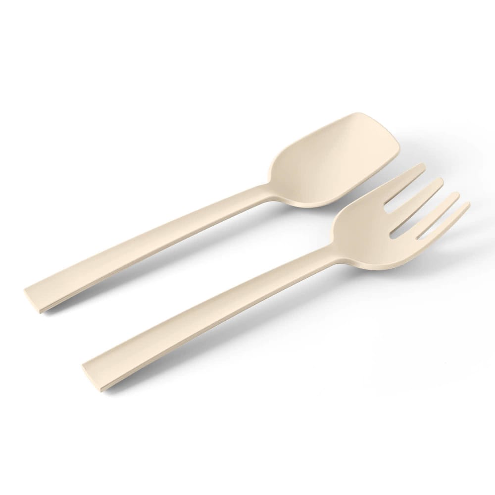 Couverts de service en polypropylène beige mat