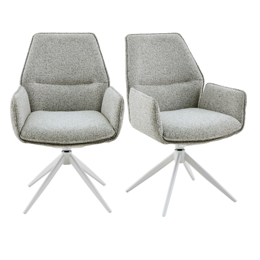 chaise pivotante à accoudoirs