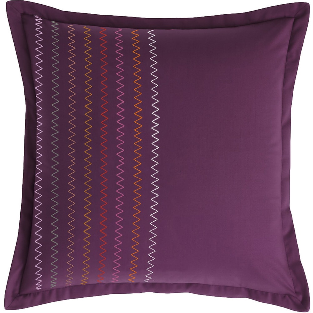 Taie d'oreiller percale de coton violet 65x65 cm