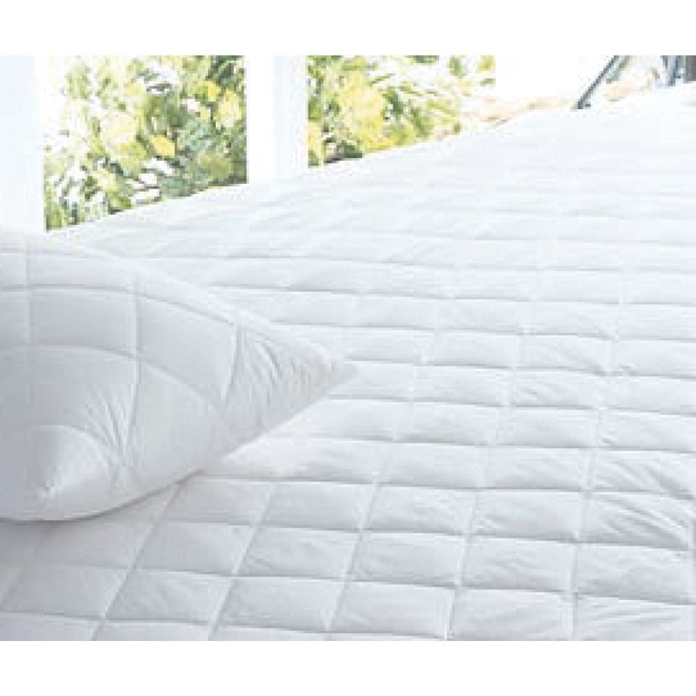 Protège-matelas microfibre Quilte en polyester blanc 90 x 190 x 35