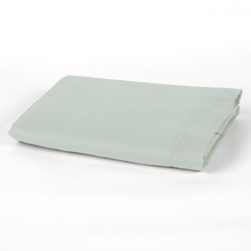 Draps plat coton-bambou vert 240x300 cm