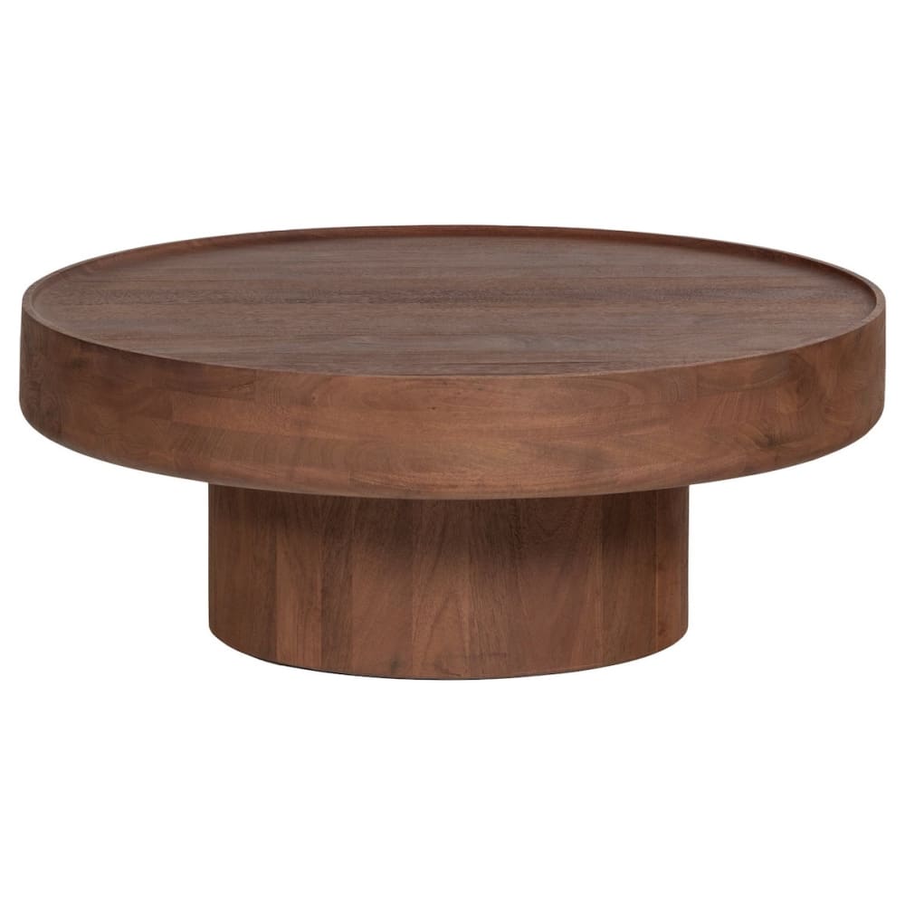 Table basse en manguier marron d90 Table basse en manguier marron d90