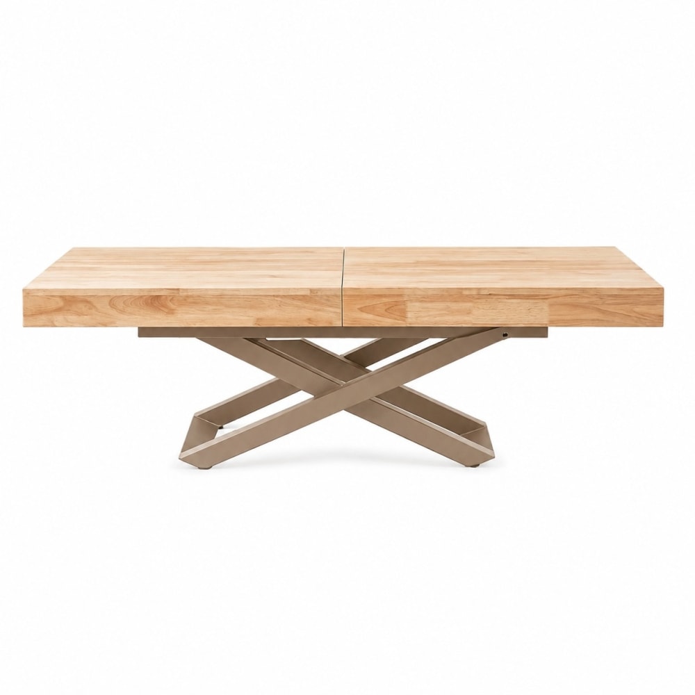 Table basse extensible convertible en bois Table basse extensible convertible en bois