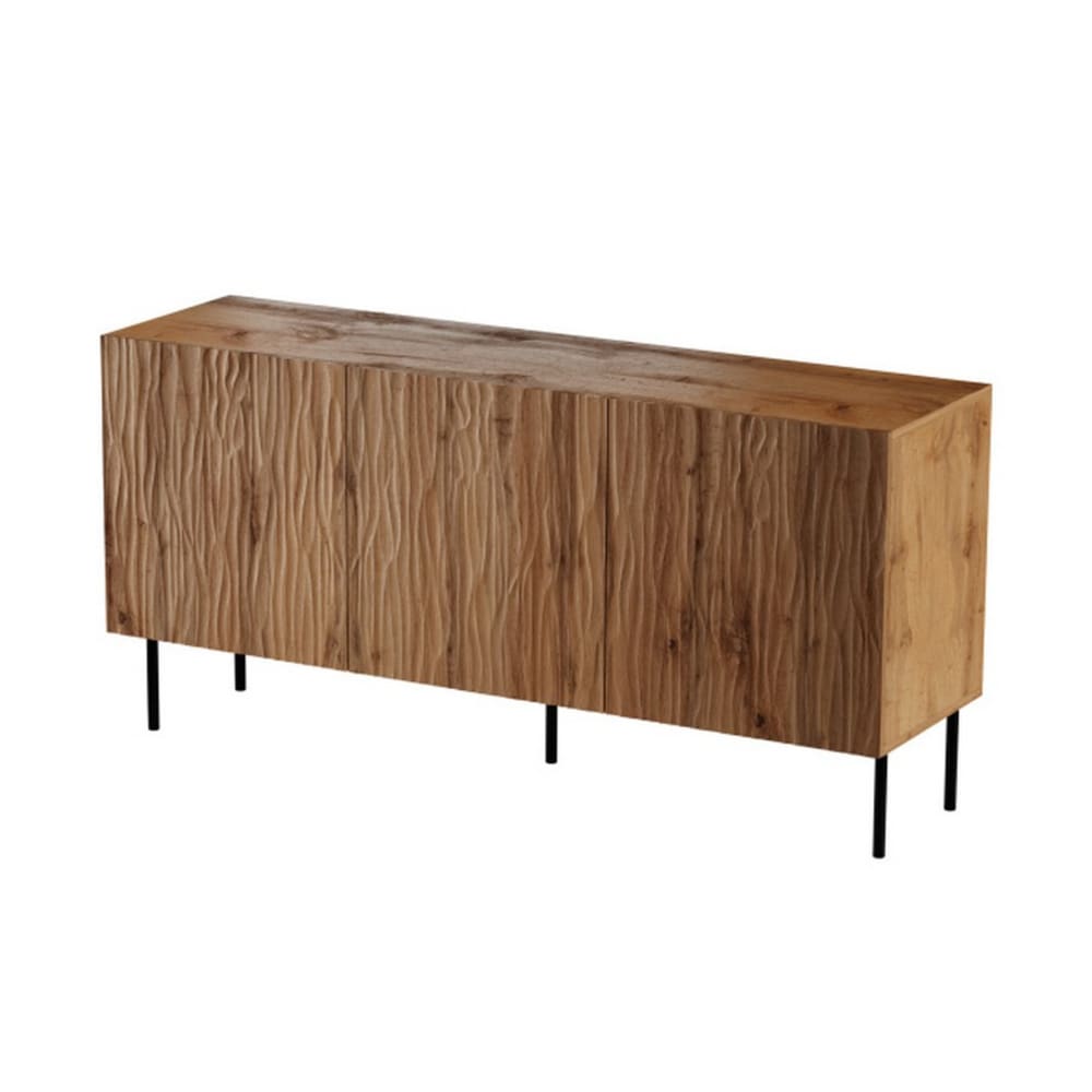 Buffet bas décor chêne wotan 152cm Buffet bas décor chêne wotan 152cm