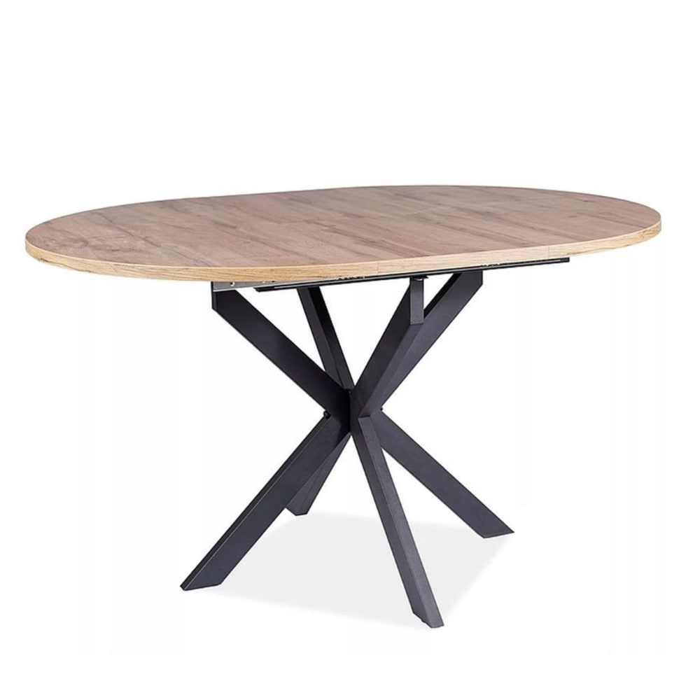 Table ronde style bois