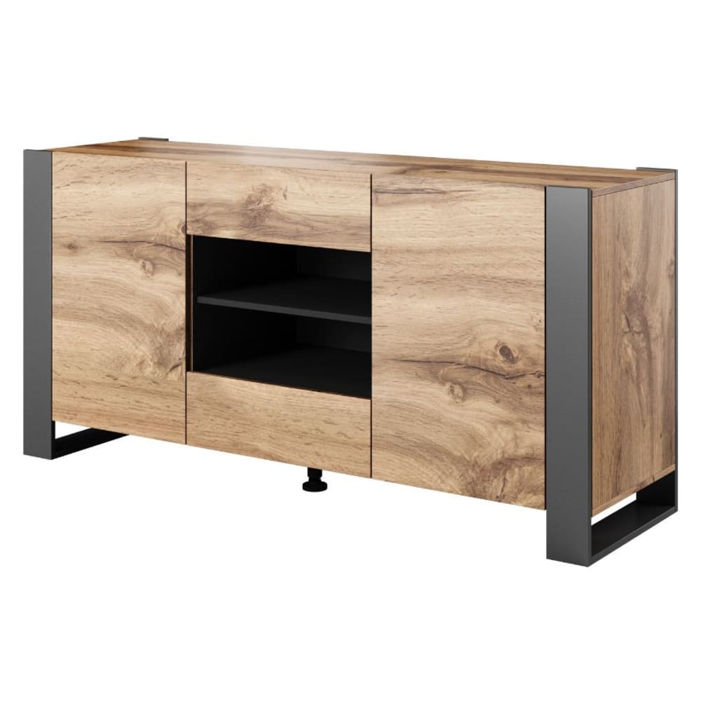 Buffet style chêne et - 164cm