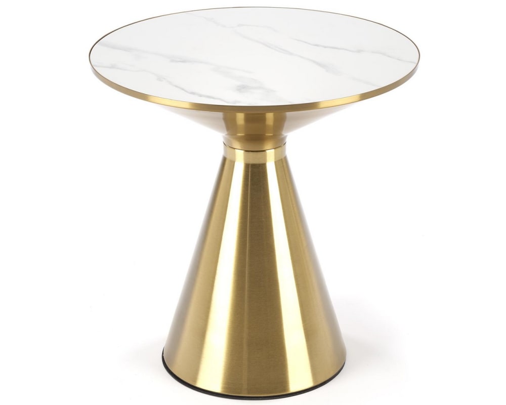 Table basse ronde aspect