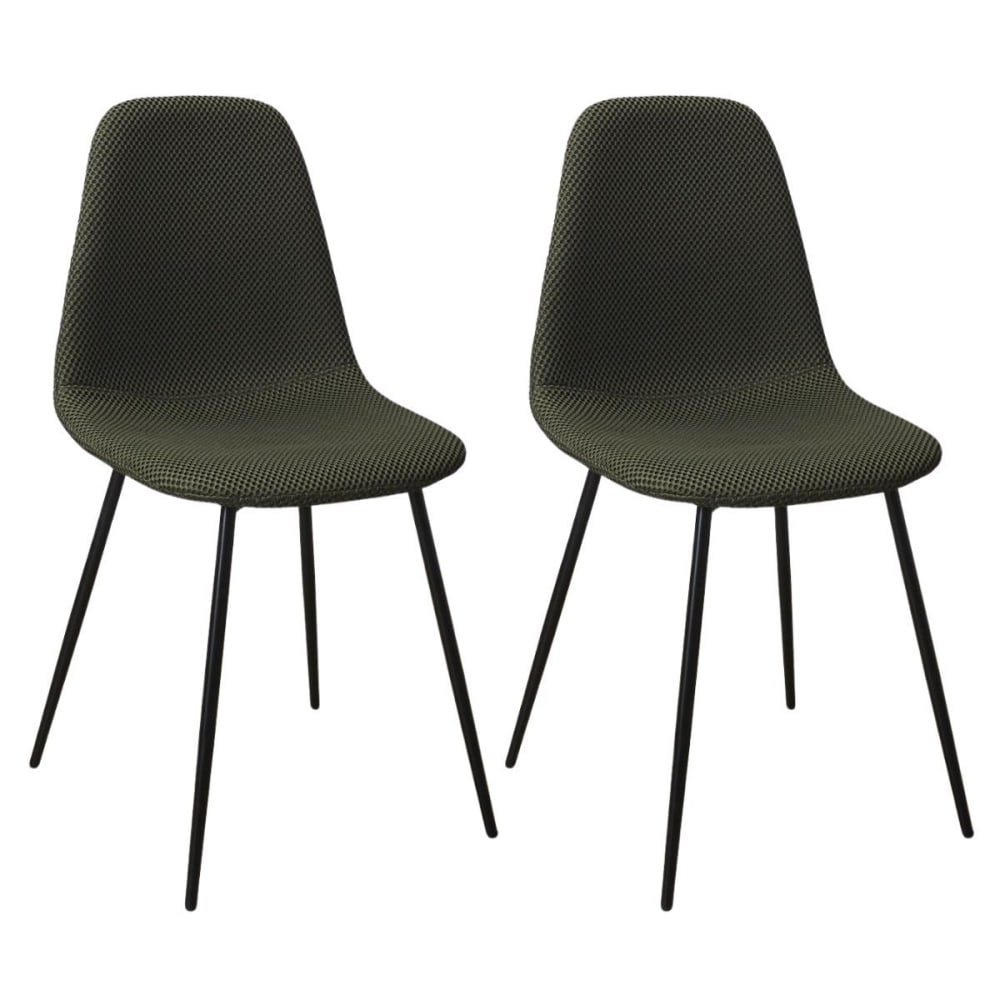 Lot de 2 chaises en tissu