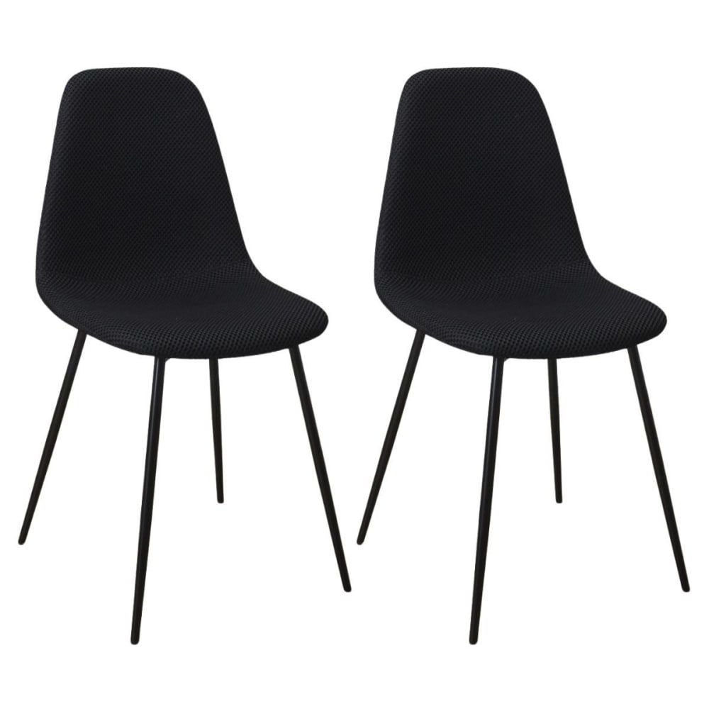 Lot de 2 chaises en tissu