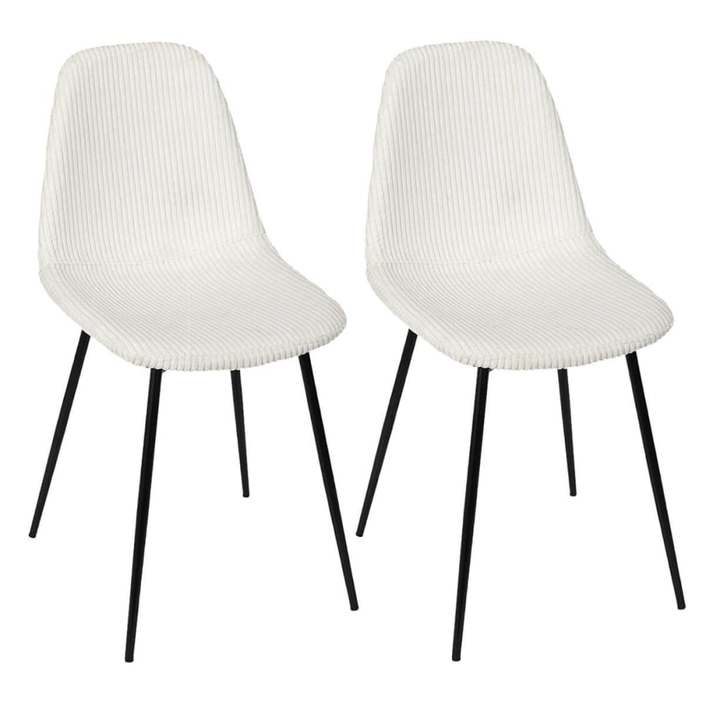 Lot de 2 chaises en velours