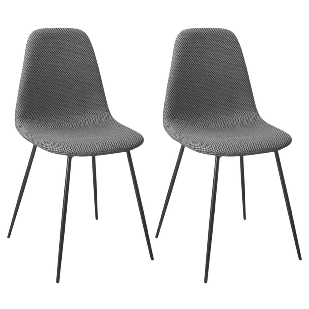 Lot de 2 chaises en tissu