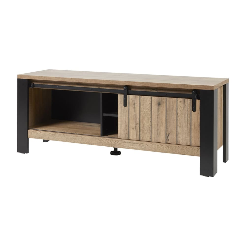 Meuble tv 1 porte coulissante - aspect