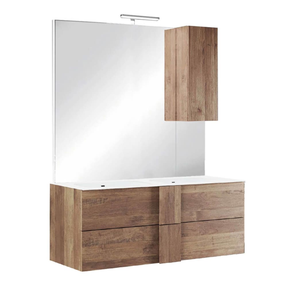 Meuble vasque 122cm suspendu