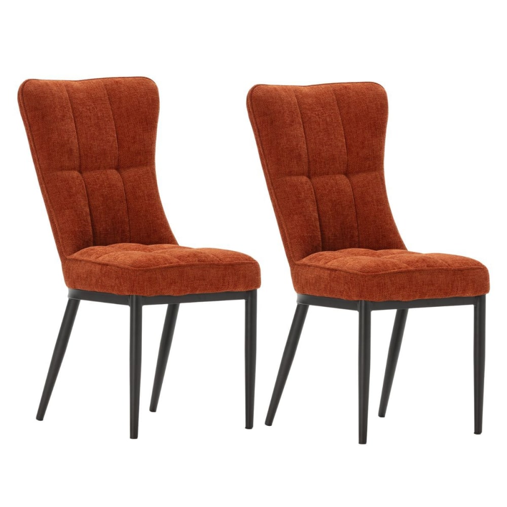 Lot de 2 chaises tissu