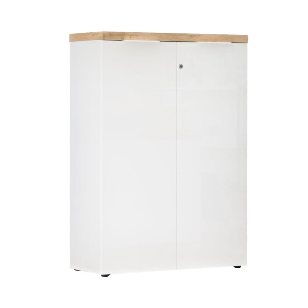 Rangement 2 portes blanc - plateau