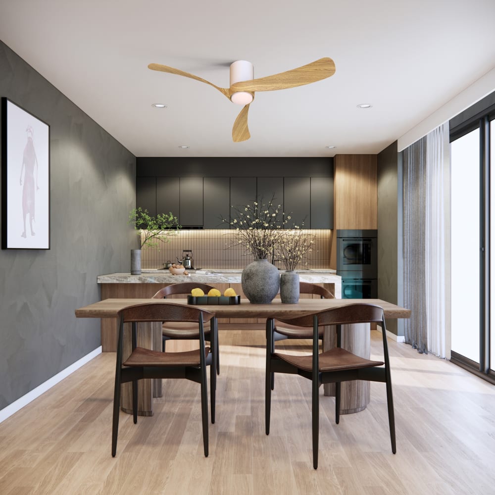 Ventilateur en métal bois — vue 3