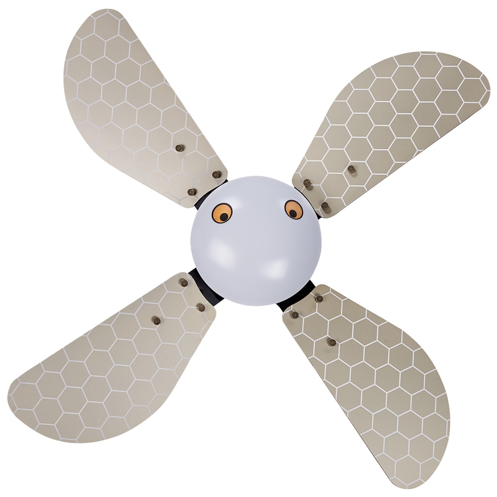 Ventilateur de plafond avec lampe led jaune — vue 4
