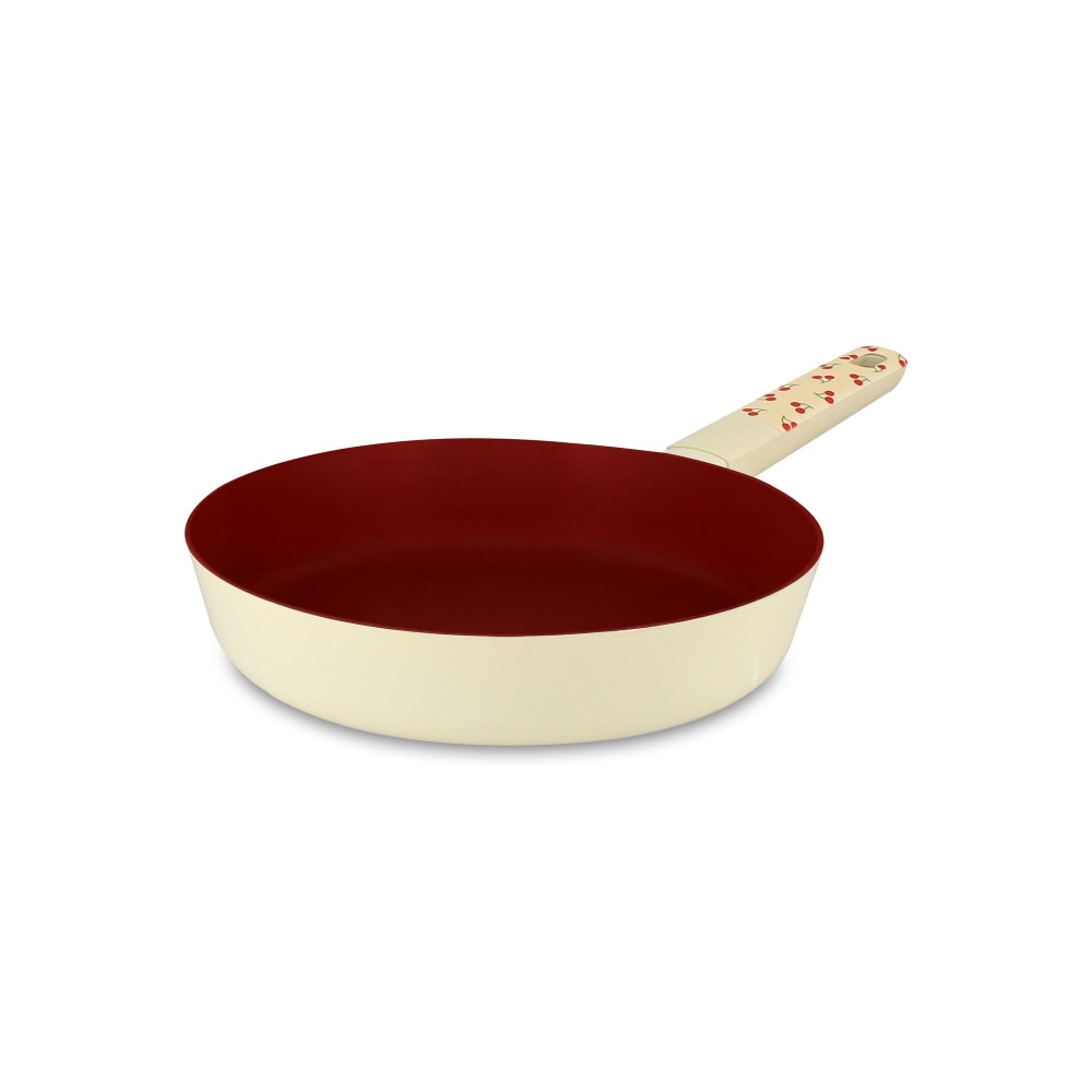 Poêle 24cm en aluminium cerise - tous feux