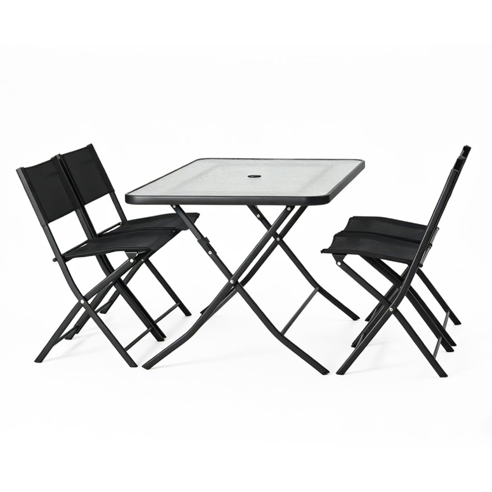Ensemble table de jardin - chaises pliantes