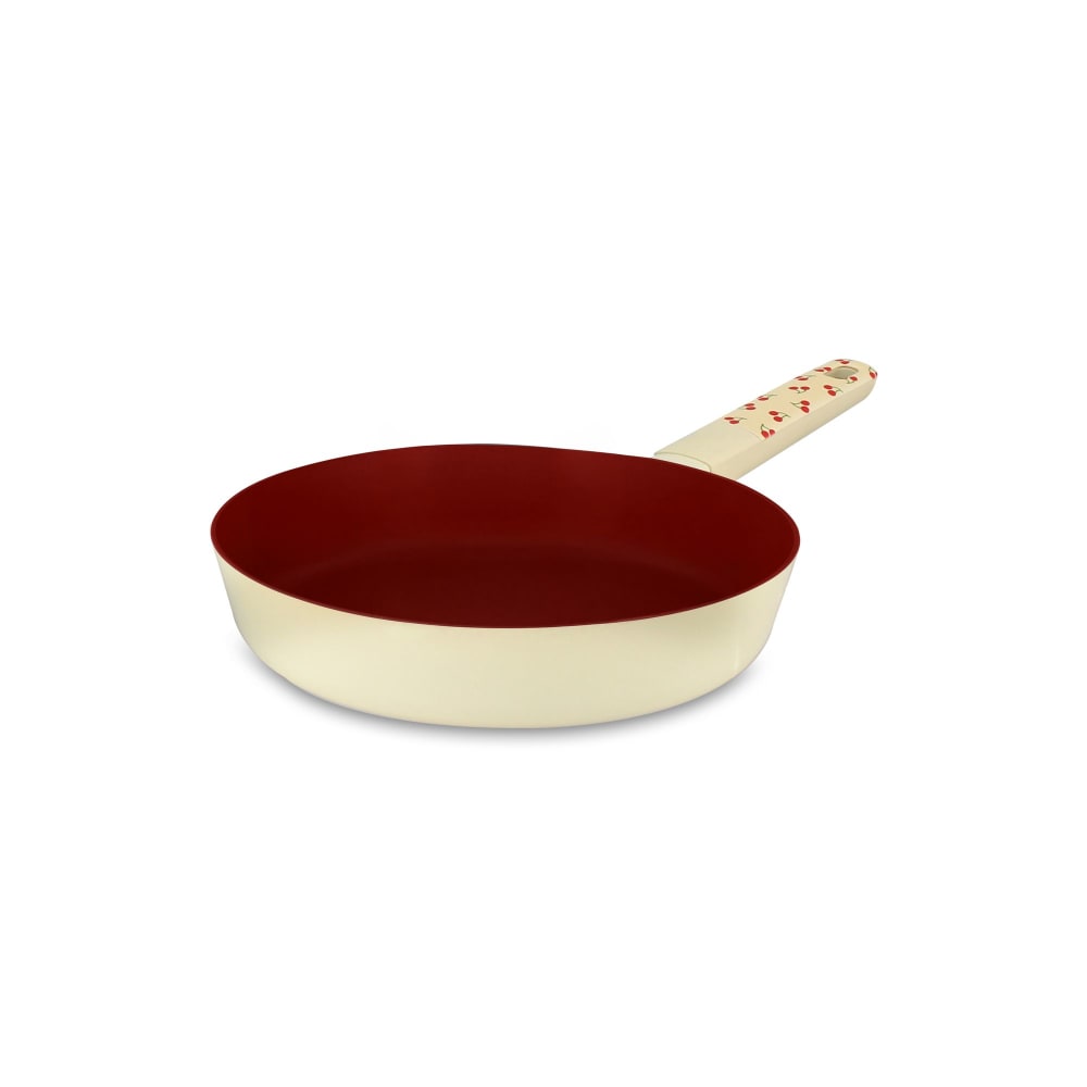Poêle 20cm en aluminium cerise - tous feux