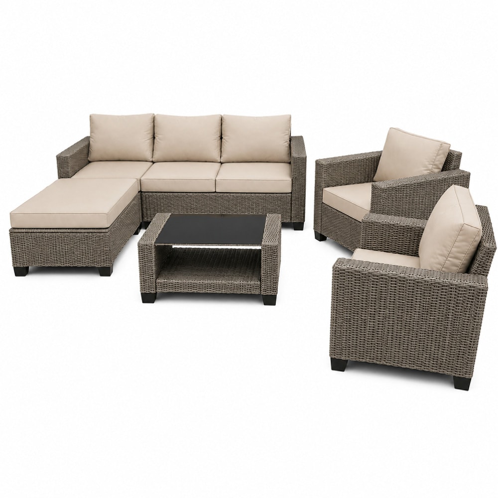 Salon de jardin 6 places - modulable