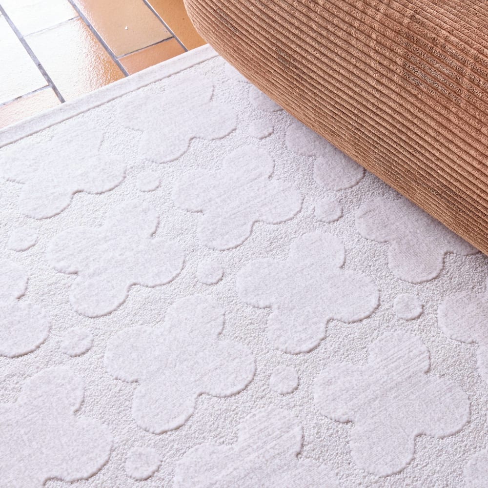 Tapis intérieur motif graphique crème 160x230cm — vue 4