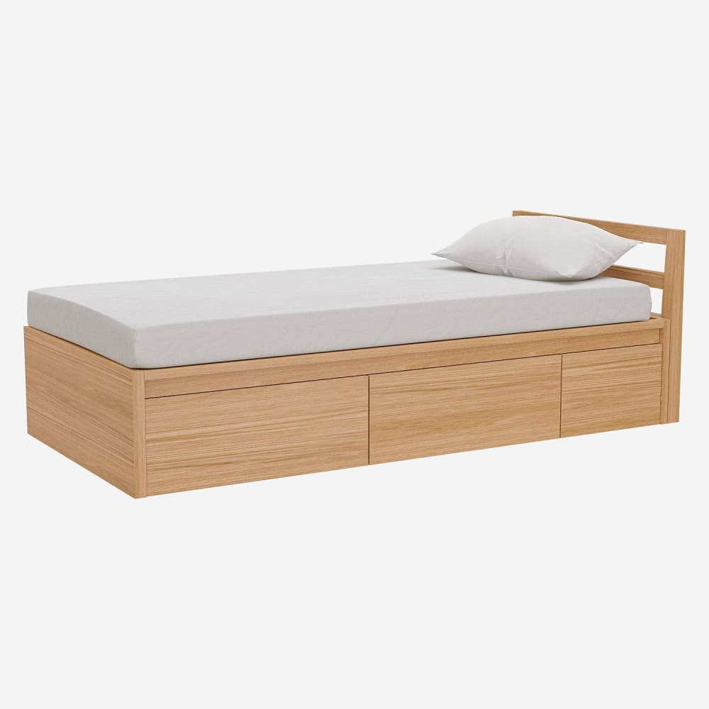 Lit 90 x 200 cm avec - rangements