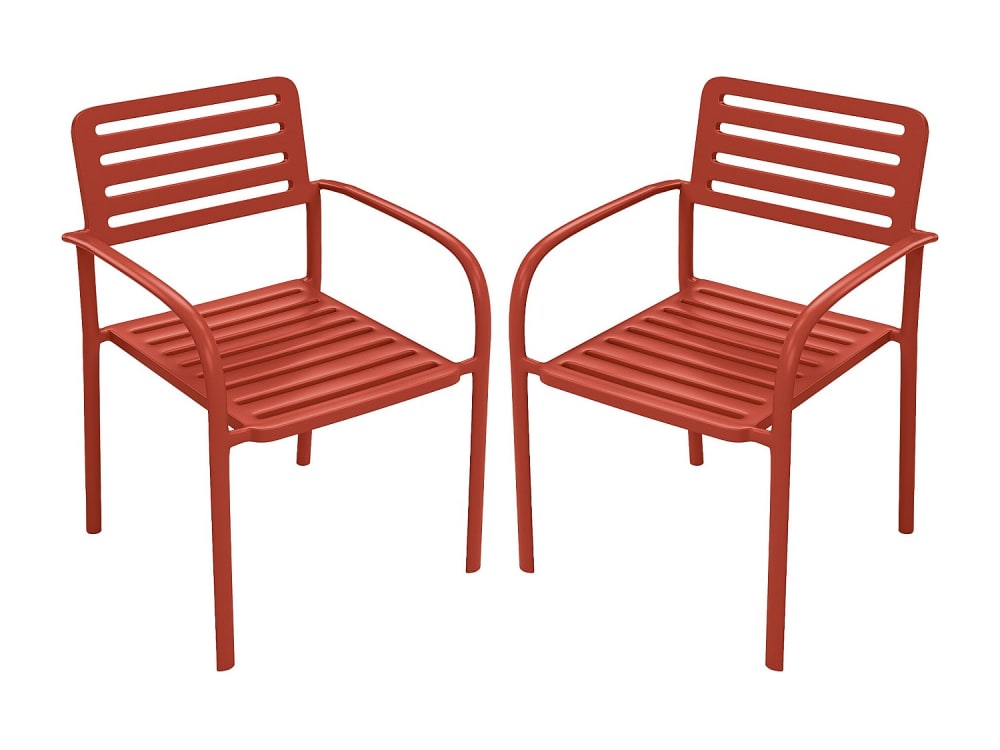 Lot 2 chaises jardin