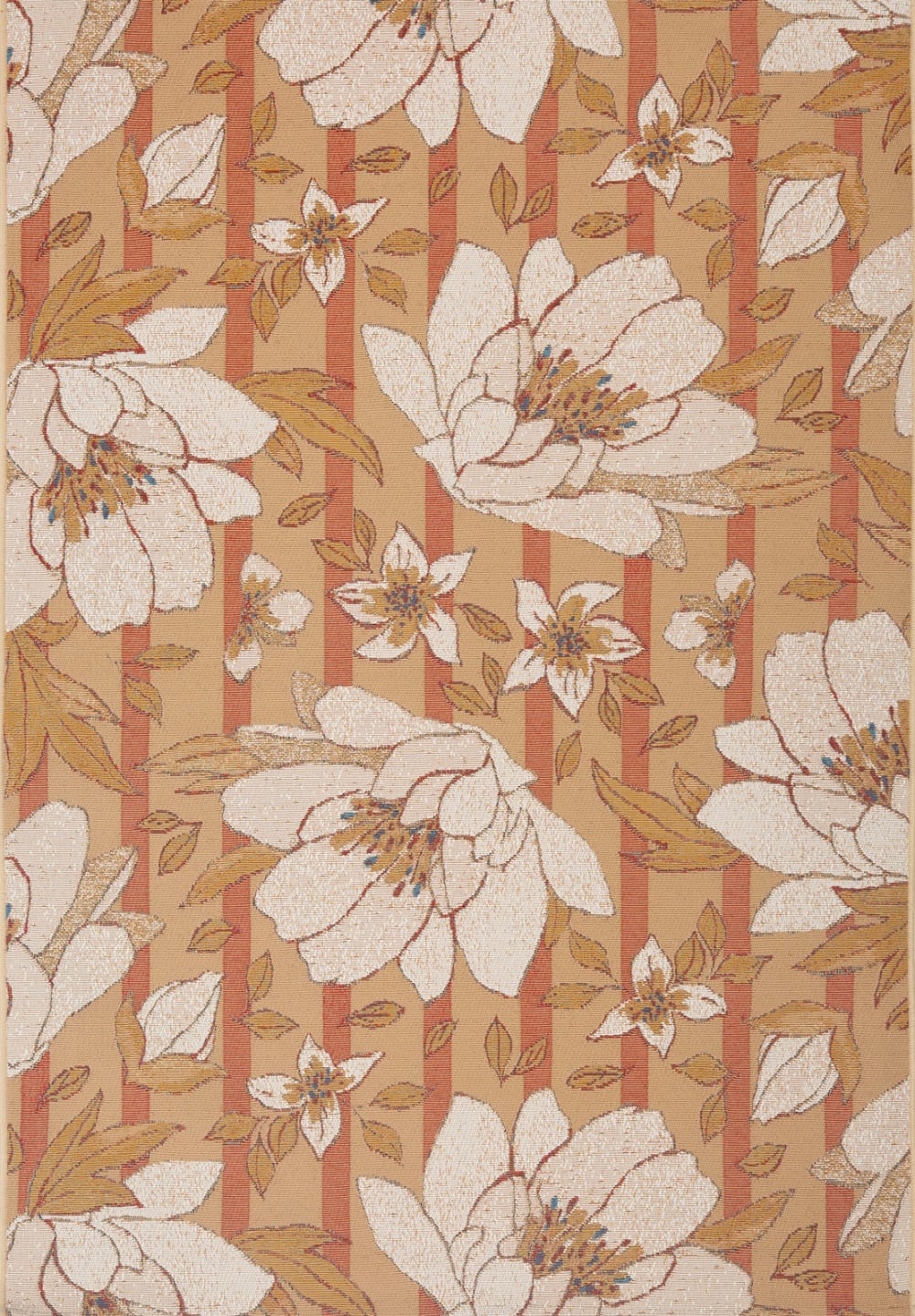 Tapis fleurs blanches
