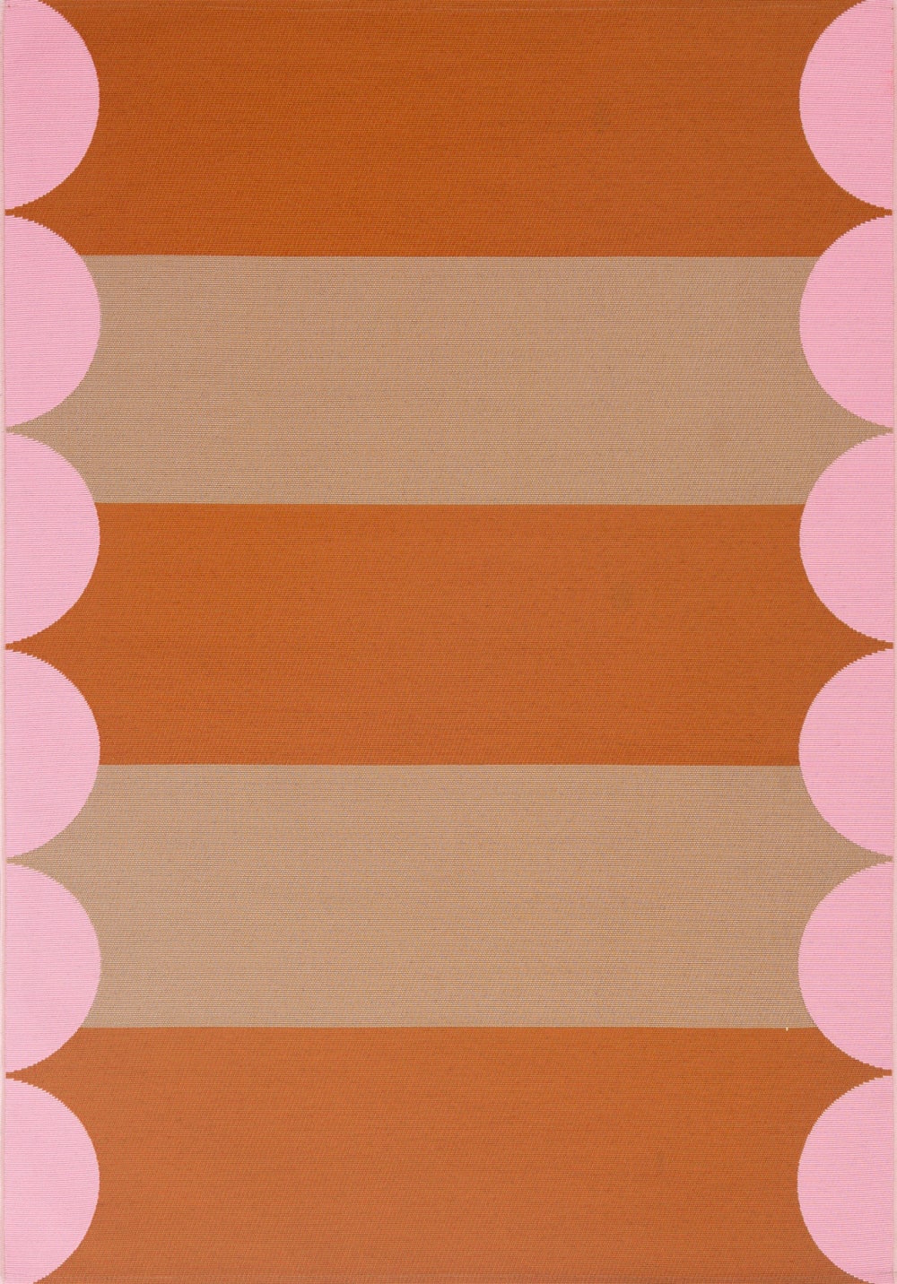 Tapis bandes beige 120x180cm