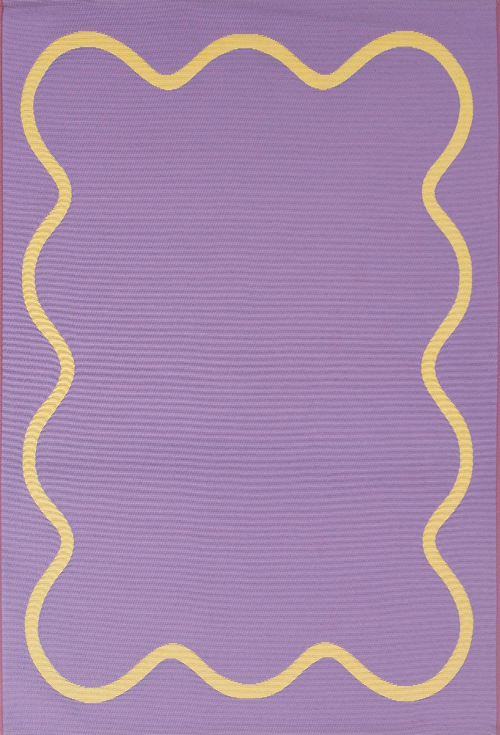 Innen-/Außenteppich mit violettem Wellenmuster 200x285cm -