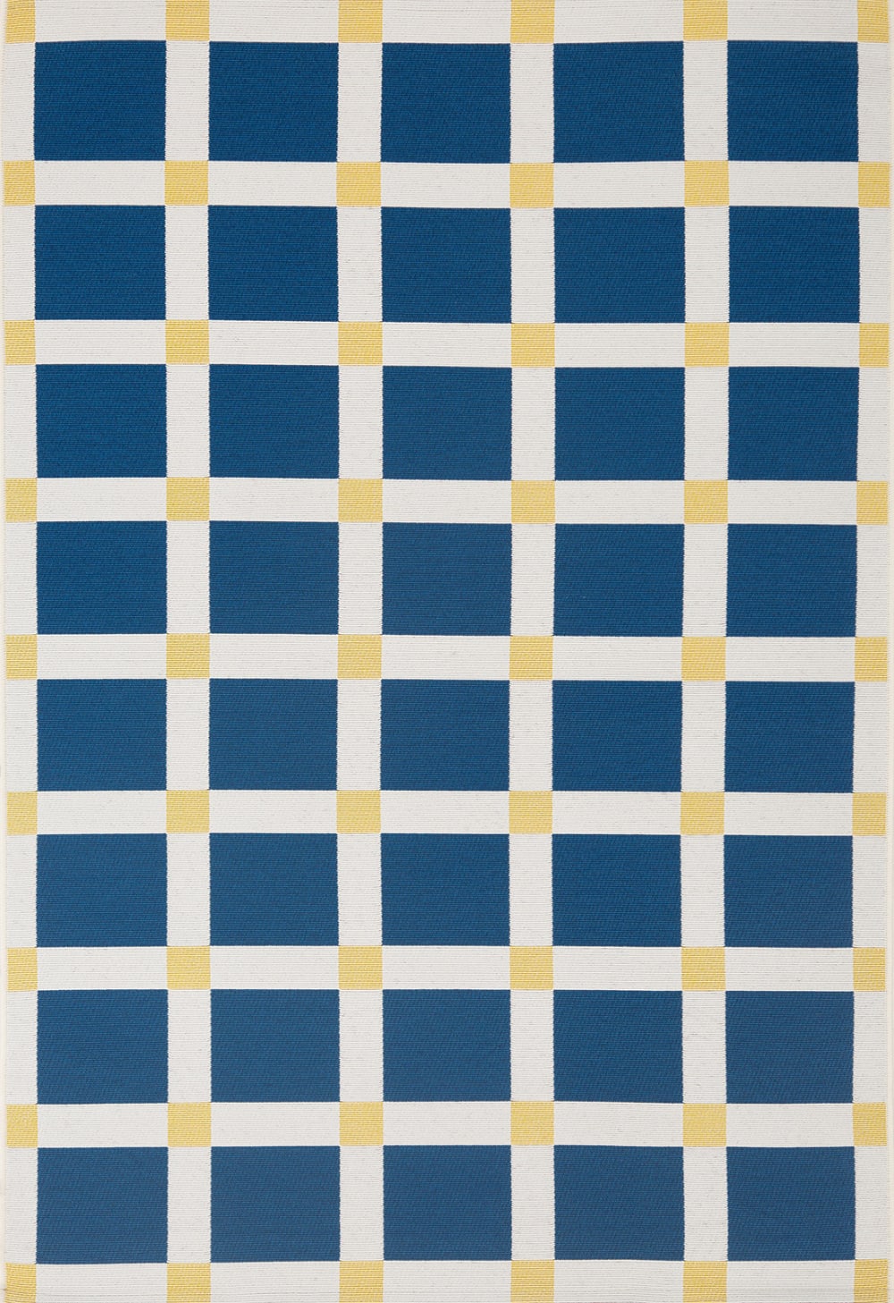 Nazar Innen-/Außenteppich mit blauem Karomuster 200x285cm - Pp - Polypropylen