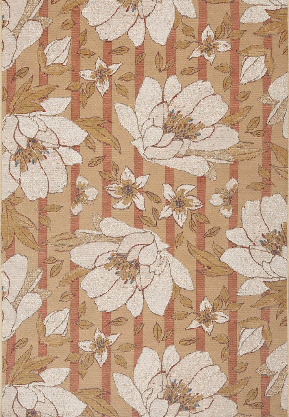 Innen-/Außenteppich mit weißen Blumen 120X180 cm - Maisons Du