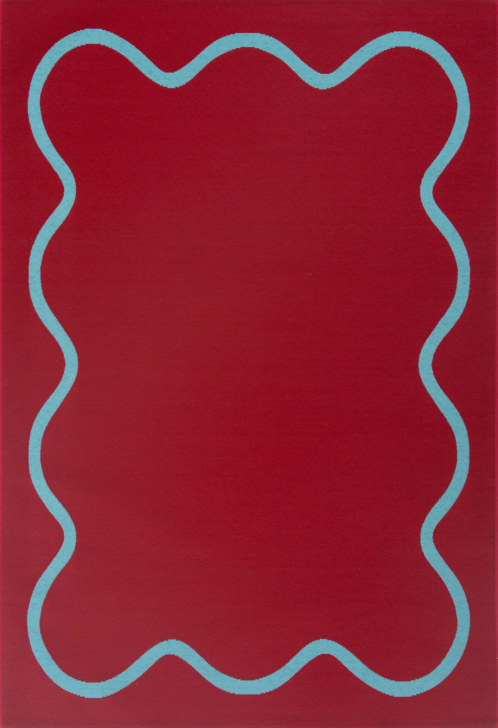 Tapis int/ext wavy bordeaux