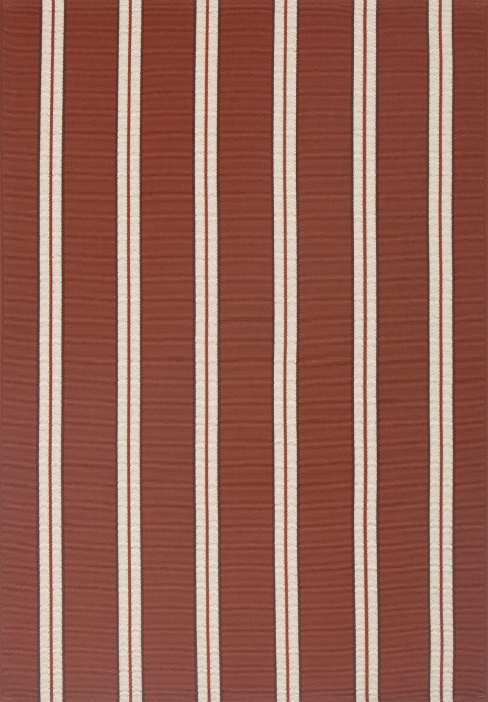 Tapis rayures marron