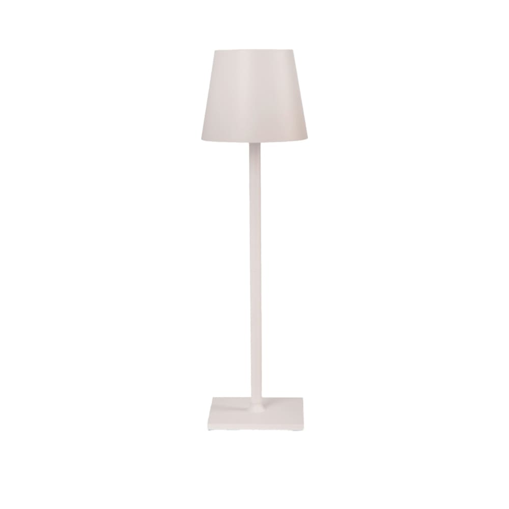 Alpinaluz Wiederaufladbare LED-Tischlampe außen Aluminium weiß Touch 1.5W IP54 style modern - Aluminium
