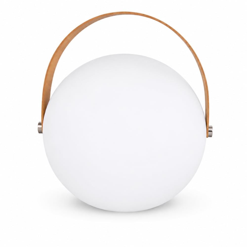 Alpinaluz Wiederaufladbare LED-Tischlampe außen RGBW weiß Ø25 cm style modern - Pc - Polycarbonat