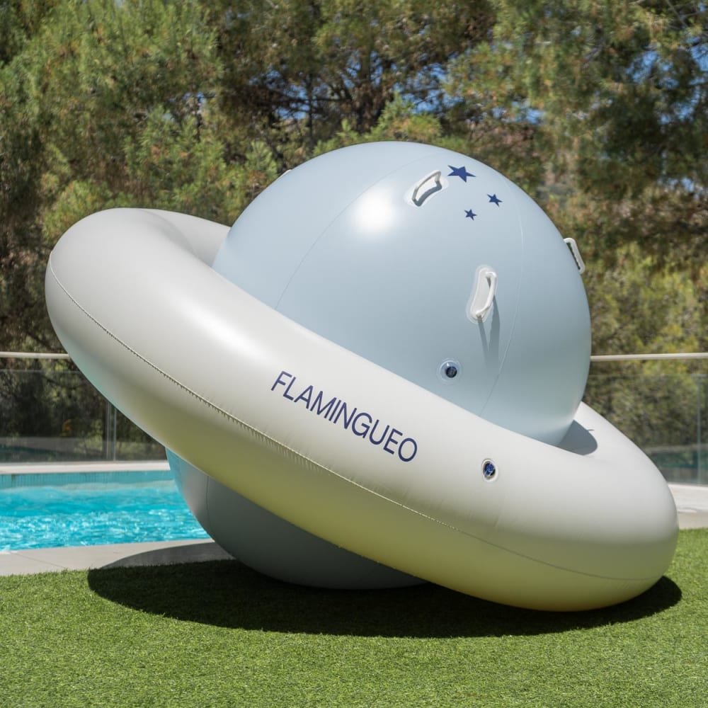 Flamingueo Riesige aufblasbare Wippe mit Griffen aus PVC bunt Mehrfarbig Pvc - Polyvinlychlorid