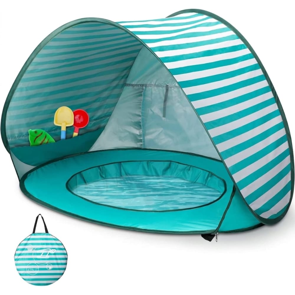 Babykare Strandzelt für Babys mit Mini-Pool aus Polyester BLAU PES - POLYESTER Kinder