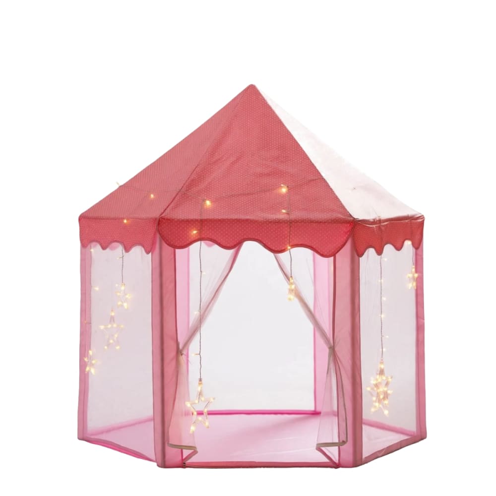 Babykare Sechseckiges Spielzelt mit Moskitonetz aus Polyester, Rosa ROSA PES - POLYESTER Kinder