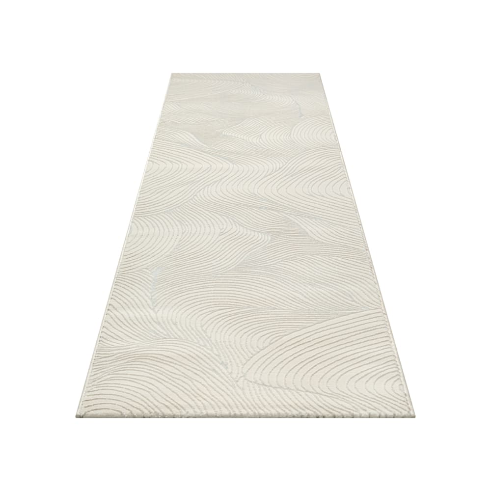 Tapis salon moderne élégant, crème, 80 x 300 cm — vue 4