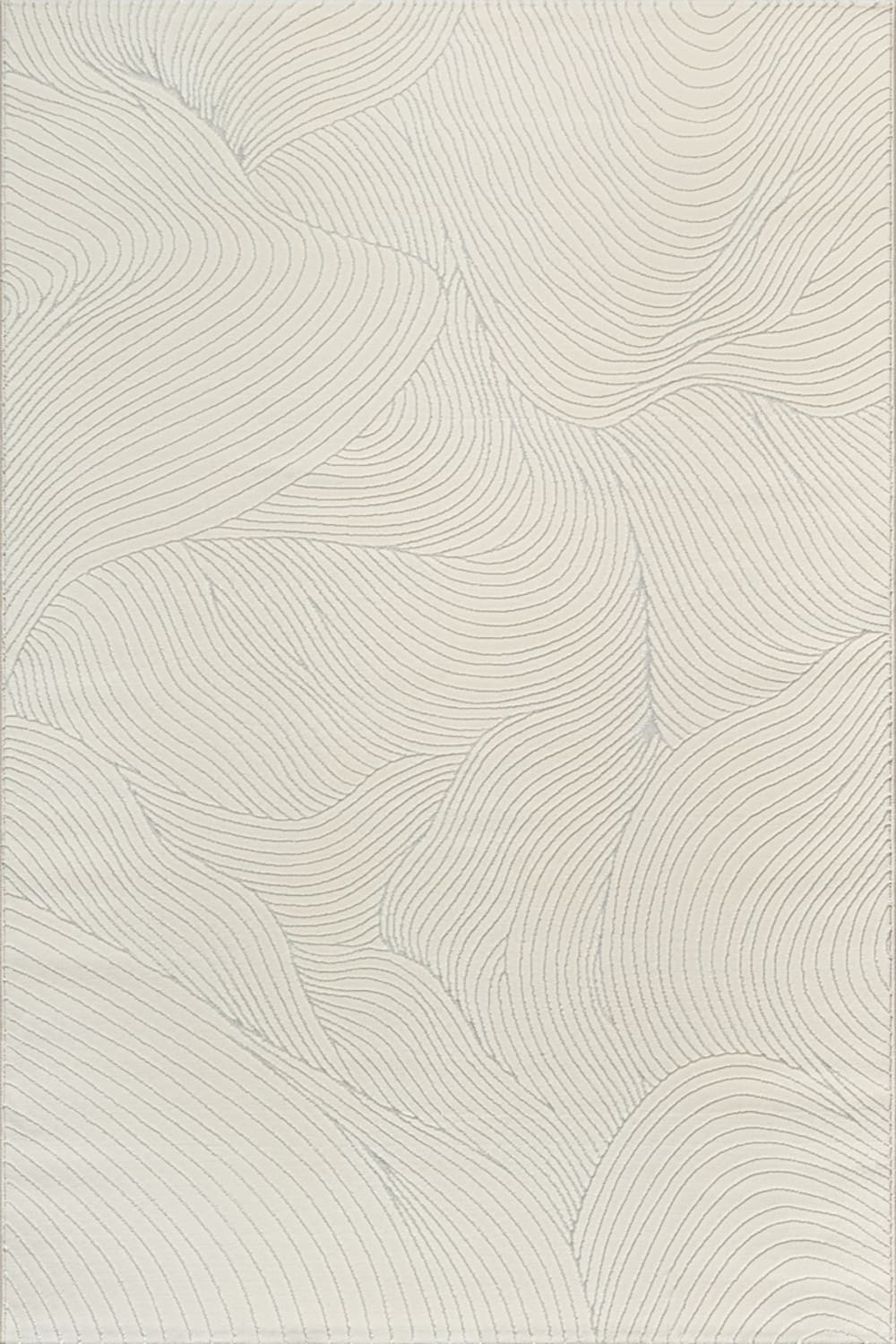 Tapis salon moderne élégant, crème, 80 x 150 cm
