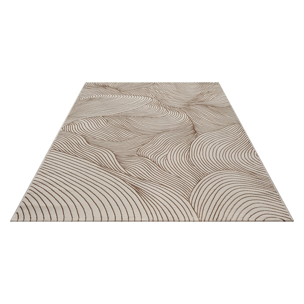 Tapis salon moderne élégant, beige, 80 x 150 cm — vue 4