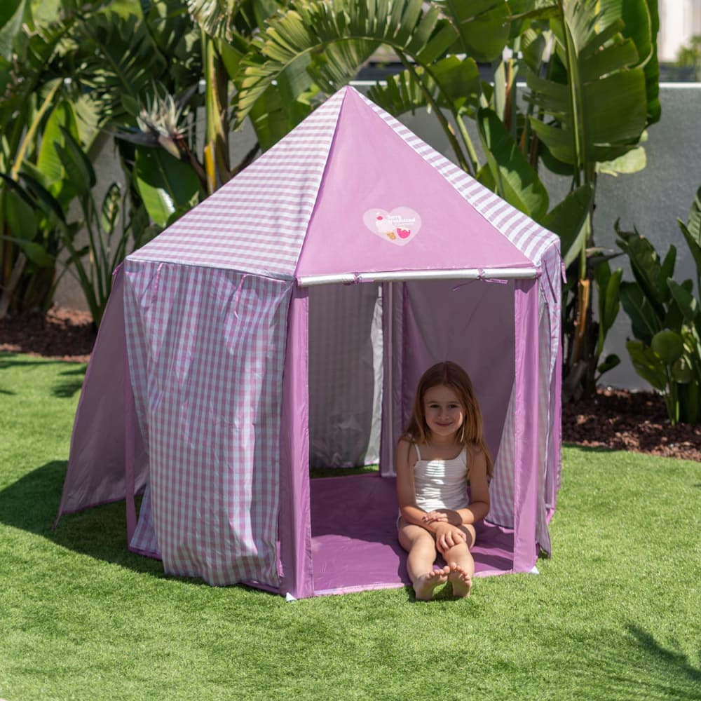 Kinder Strandzelt mit Netz aus Polyester rosa - Maisons Du Monde