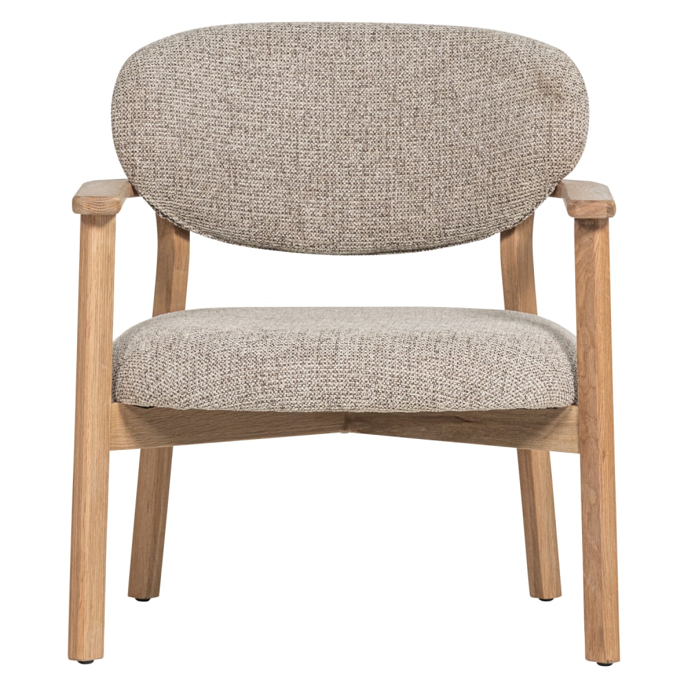 Sessel Aus Eichenholze Und Mischgewebe, Natur