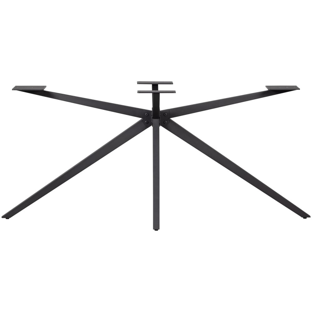 WOOOD Tischbein Gekreuzt aus Metall, Schwarz style modern Schwarz Metall