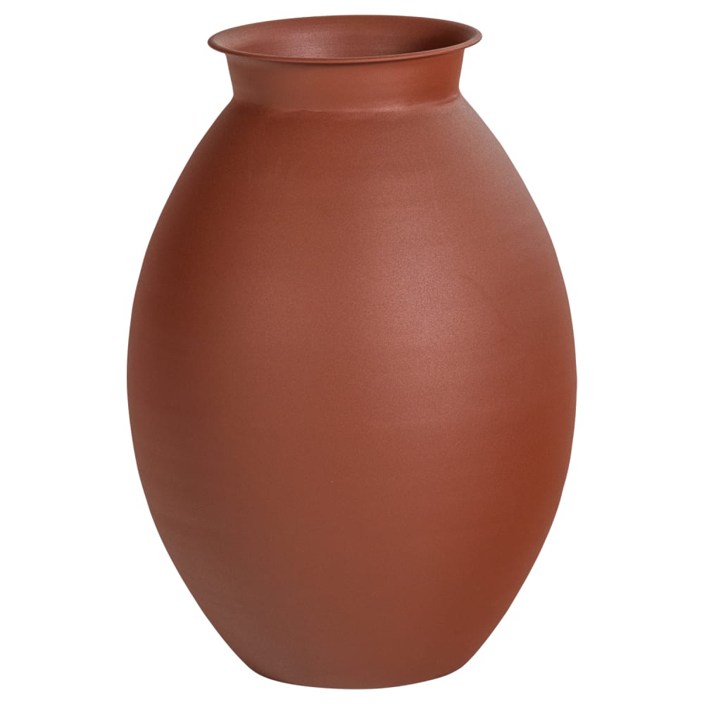 vase xxl en métal marron