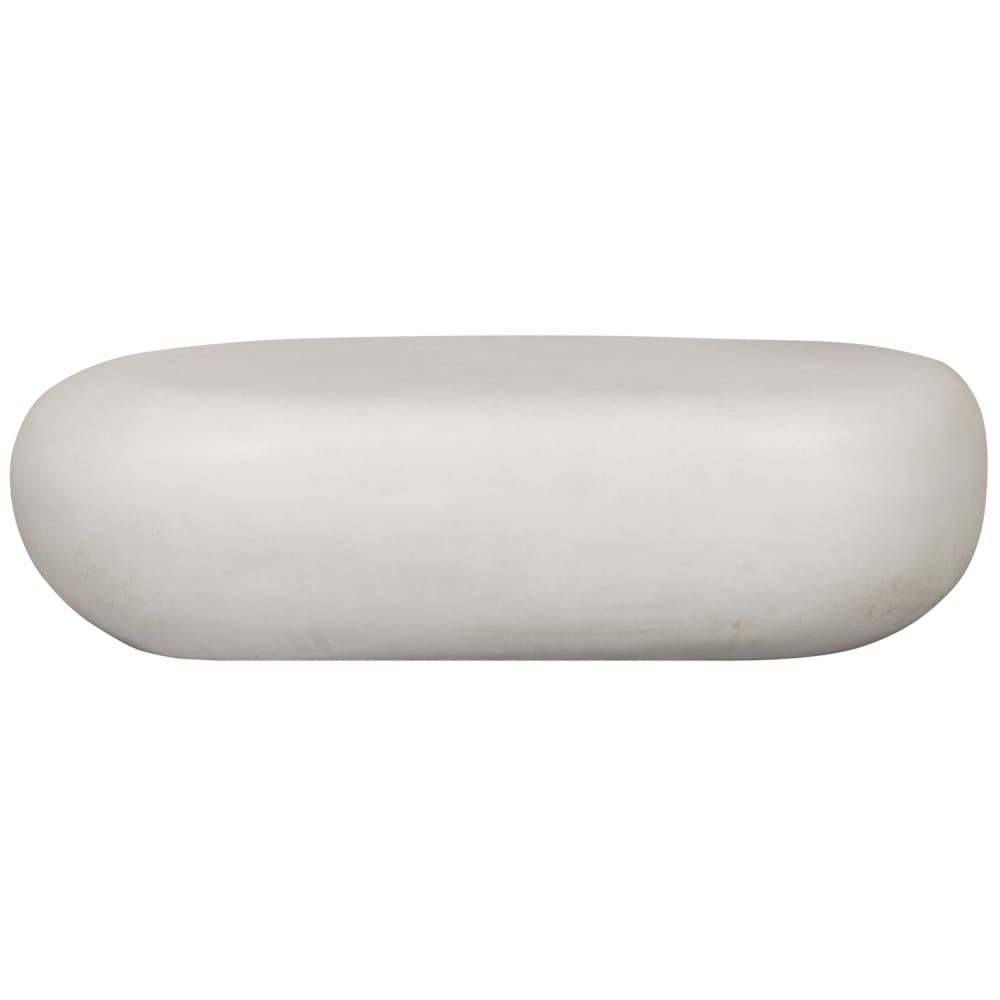 vtwonen Couchtisch aus Faserton in Betonoptik, Weiß style modern Weiß Kokosnussfasern